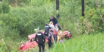 Un septuagenario terminó hospitalizado tras un accidente de tránsito en San Vicente.