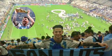 Gonzalo Muñoz, el puntano que se vio la final del Mundial de Qatar 2022 gratis.
