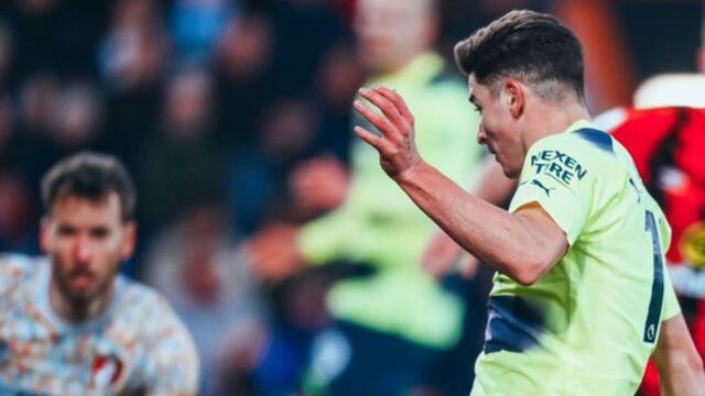 Álvarez abrió el marcador en la fecha 25 de la Premier League.