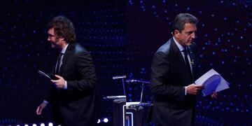 Milei el derrotado en el debate. Massa, el triunfador. / Foto: Corresponsalía