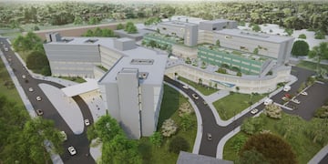 Así será el Centro de Salud de Sanatorio Allende en zona sur de la ciudad de Córdoba.