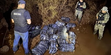 Prefectura secuestró más de 335 kilos de marihuana en un operativo en Puerto Libertad.
