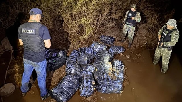Prefectura secuestró más de 335 kilos de marihuana en un operativo en Puerto Libertad.