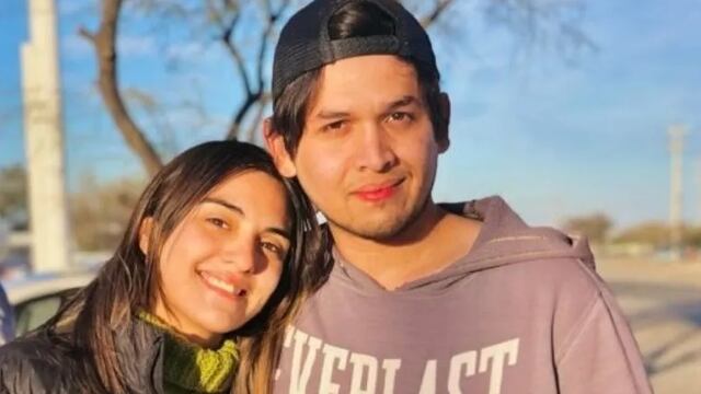 Emiliano Mereles y Gimena Castro, la joven pareja de Angaco que murió tras volcar y caer a un desagüe.