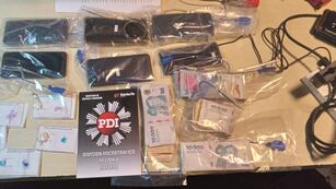 Material secuestrado por la PDI
