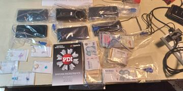 Material secuestrado por la PDI
