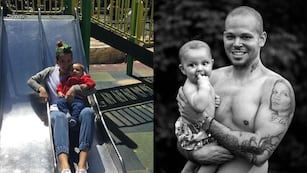 El pequeño hijo de la actriz argentina y el cantante puertorriqueño cumple sus 10 años en agosto.