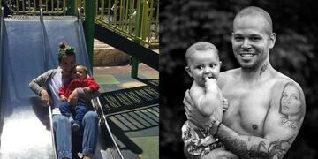 El pequeño hijo de la actriz argentina y el cantante puertorriqueño cumple sus 10 años en agosto.