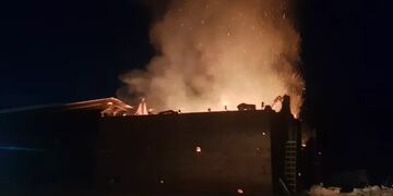 Azara: incendio en un secadero