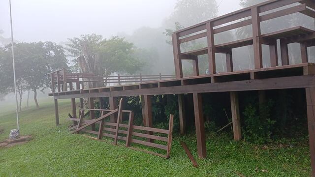 Vandalismo en la costanera de Eldorado: un joven fue detenido tras causar destrozos.