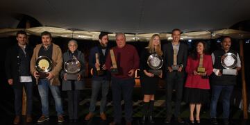 Los premiados por el Club Gourmet Mendoza en la gala realizada en Bodega Chandon. (Nicolás Ríos / Los Andes)