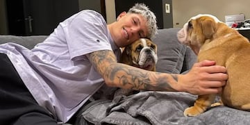 Vivió un susto por sus perros pero la historia terminó bien.
