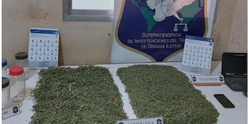 Allanamiento antidroga en Tres Arroyos: secuestran 1,5 kg de marihuana y 531 semillas de cannabis.