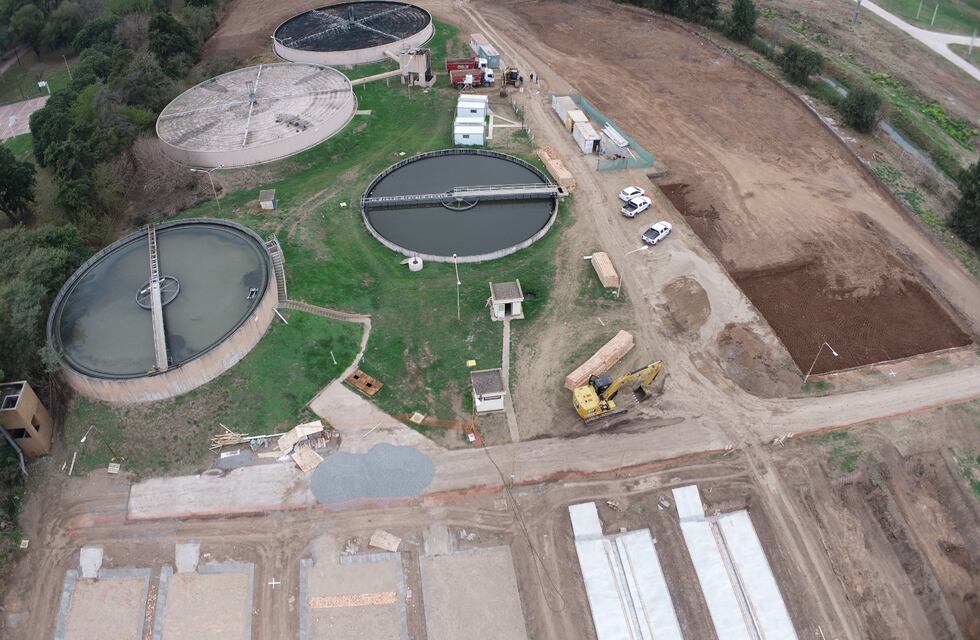 Se retomaron las obras del cuarto módulo de la Planta Depuradora de Líquidos Cloacales