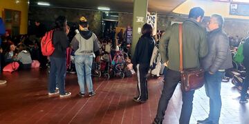 Sentada en diferentes colegios de la ciudad de Córdoba.