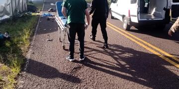 Dos fallecidos tras un siniestro vial sobre la ruta 3 en Cerro Corá.