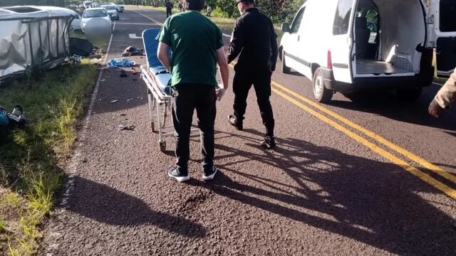 Dos fallecidos tras un siniestro vial sobre la ruta 3 en Cerro Corá.