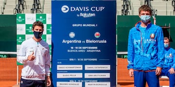 Schwartzman cayó de forma inesperada en el primer punto de la serie ante Bielorrusia.