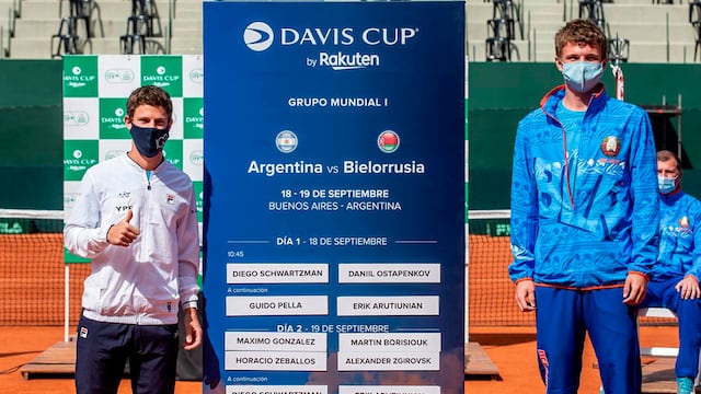 Schwartzman cayó de forma inesperada en el primer punto de la serie ante Bielorrusia.
