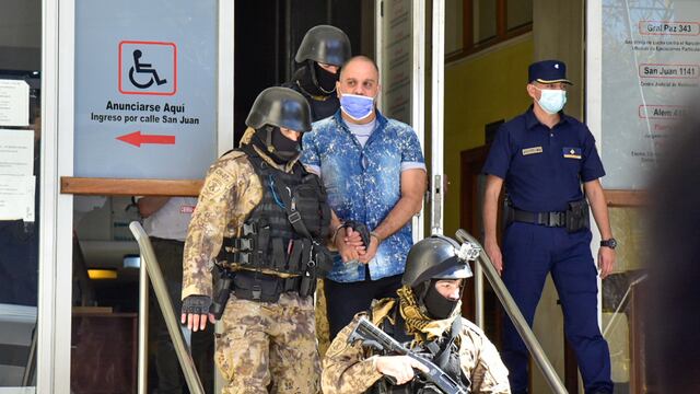 Causa Zoe. Leonardo Cositorto después de declarar en Tribunales de Villa María.