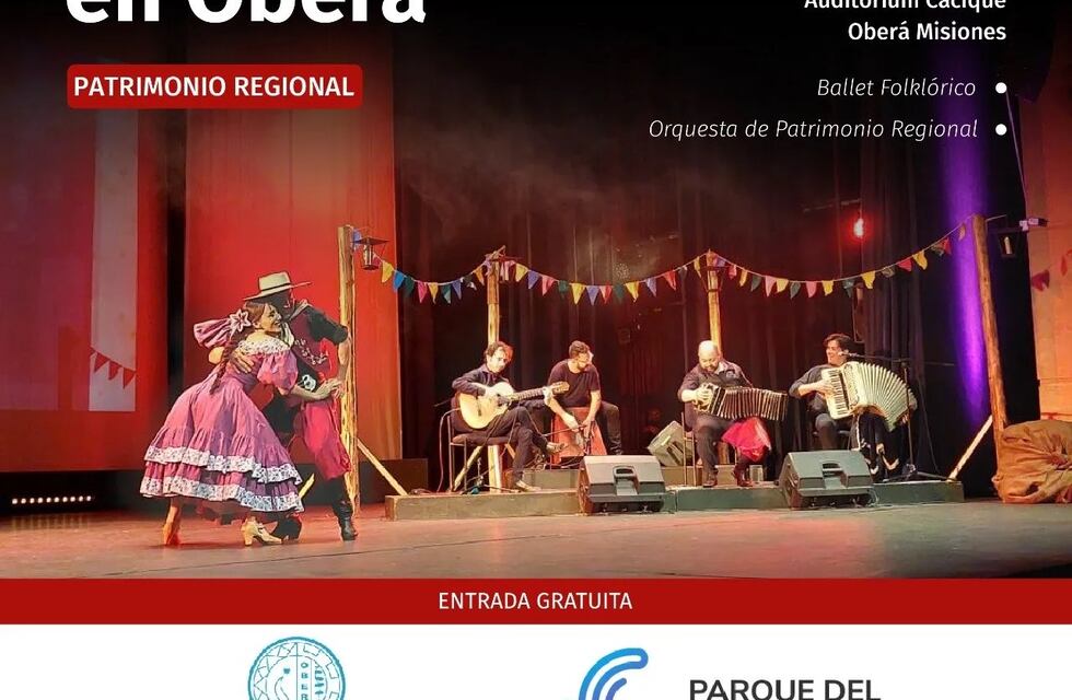 “El Parque en Oberá” realizará su cierre artístico en el escenario del Auditórium “Cacique Oberá”