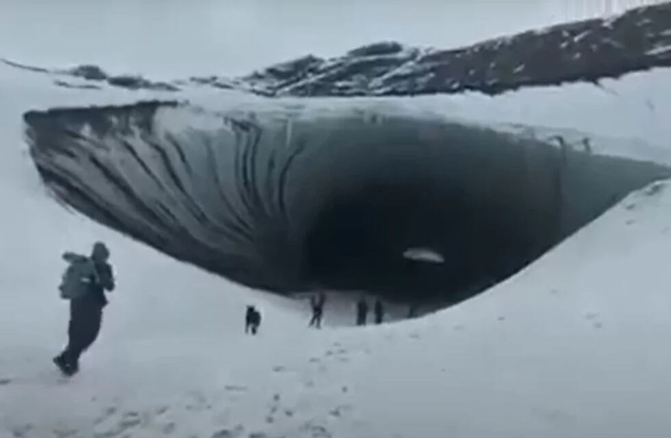 El video del momento en que una roca de hielo mata a un turista brasileño en Ushuaia
