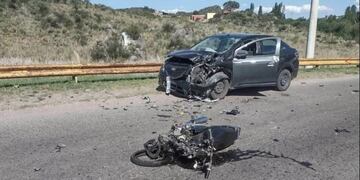 Fatal accidente en Potrero de los Funes en el que murió un motociclista.