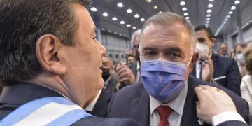 Jaldo estuvo presente en la asunción a gobernador de Gerardo Zamora.