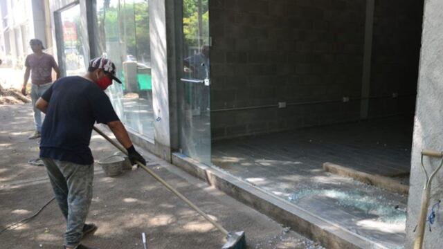 Los jóvenes dispararon con un arma de aire comprimido, en Mendiolaza.