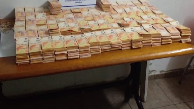 El dinero secuestrado ascendía a 27.760.000 pesos