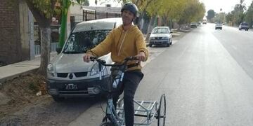 Le robaron la bicicleta adaptada a un campeón sanjuanino y pide ayuda por las redes para recuperarla