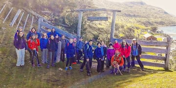 Caminata educativa para docentes de toda la provincia
