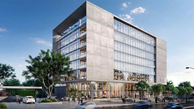 En desarrollo. El edificio que construye GNI para Globant está en la esquina de las avenidas Colón y Zípoli. (Gentileza GNI)