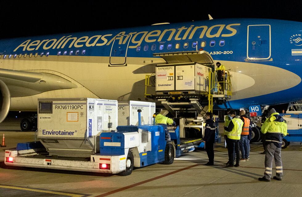 Salta recibió hoy más de 40 mil vacunas de AstraZeneca