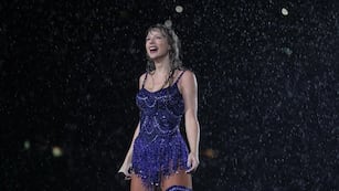 Taylor Swift en el show con lluvia de Massachusetts. (Foto: @TaylorSwift)