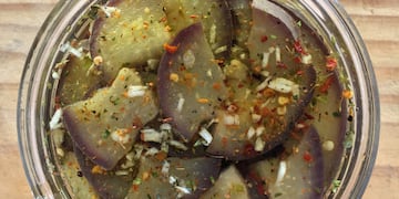 Berenjenas en escabeche.