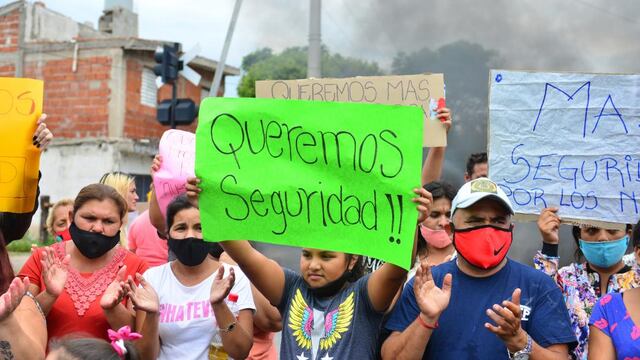 Vecinos de Marqués Anexo se manifestaron por la inseguridad (José Hernández/La Voz)