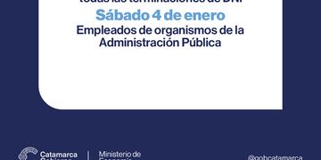 Fechas de acreditación de haberes para la Administración Pública
imagen portada
El Ministerio de Economía anunció las fechas de acreditación de los haberes.