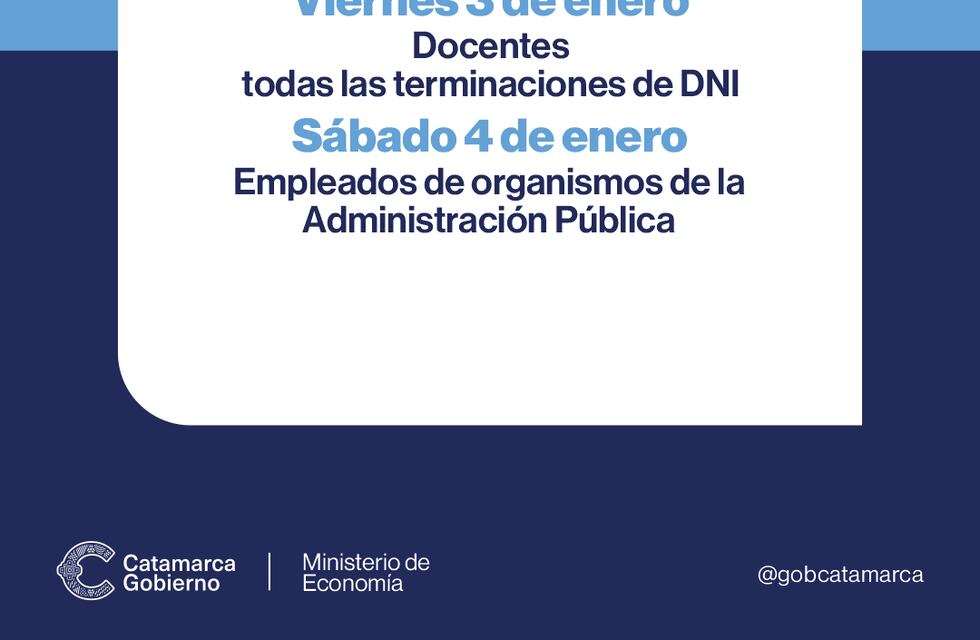 Conozca el calendario de pagos para la Administración Pública provincial