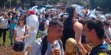 En Chile también hubo festejo argentino.