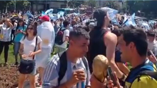 En Chile también hubo festejo argentino.