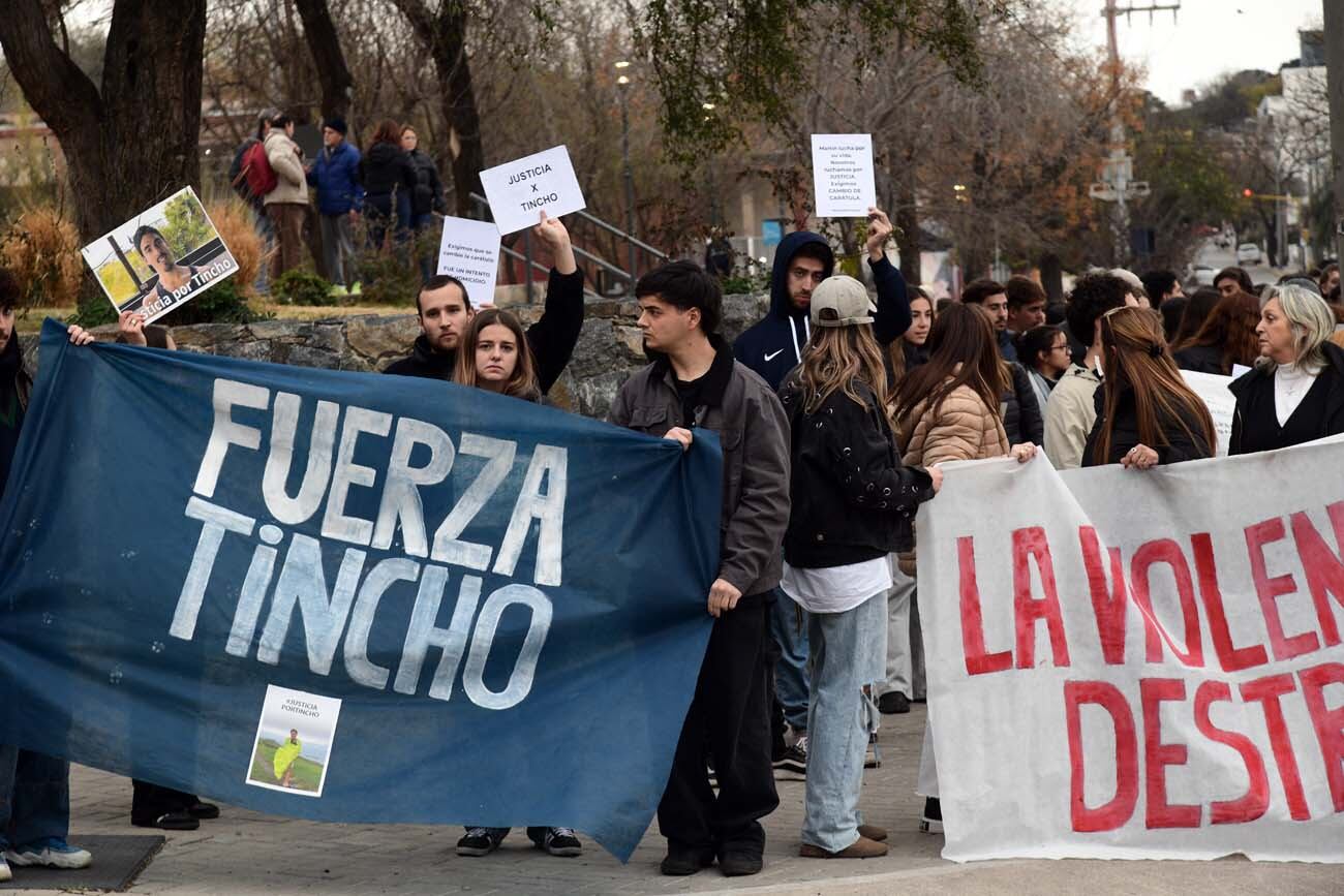 Marcha por Martin "Tincho" Cáceres en el Parque de las Naciones. Ramiro Pereyra/ La Voz