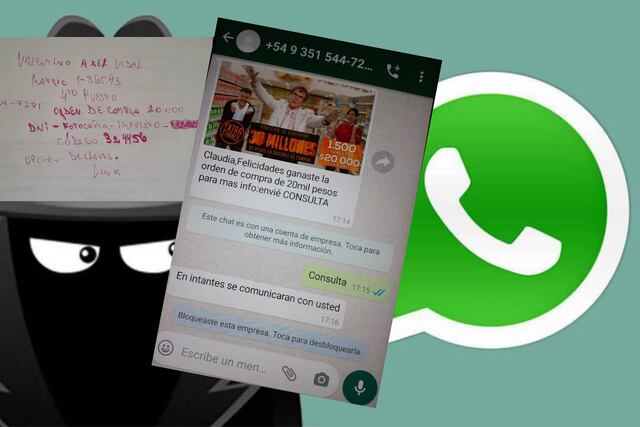 Fotomontaje. Intento de estafa en Paraná.