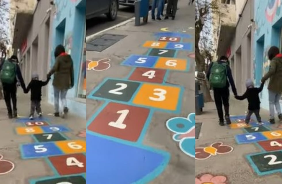 Comodoro: el juego de la rayuela con el que se divierten niños, adolescentes y adultos se viralizó por todas las redes