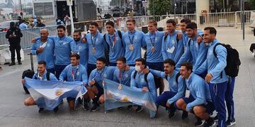 Los Pumas 7s pudieron volver al país luego de su medalla de bronce en Tokio.