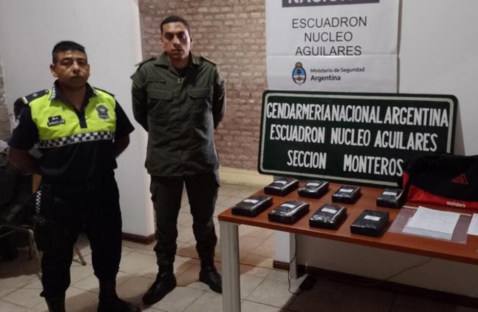 León Rouges: secuestraron 8,5 kilos de cocaína en un ómnibus que iba a Catamarca