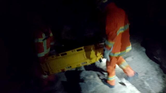 Rescate de un menor rosarino en el Cerro Champaquí. (Gentileza)