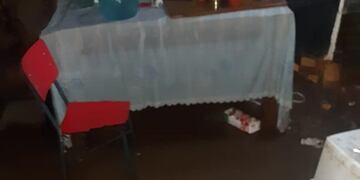 La intensa tormenta complicó algunos barrios en Bahía