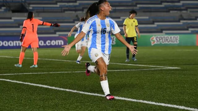 La puntaltense Julieta Romero convirtió el primer gol para la Selección Argentina Sub 20 .