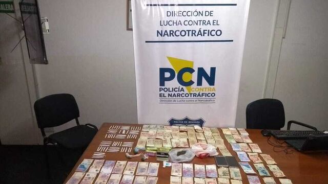La Policía contra el narcotráfico realizó un operativo en un quiosco de droga en Guaymallén.